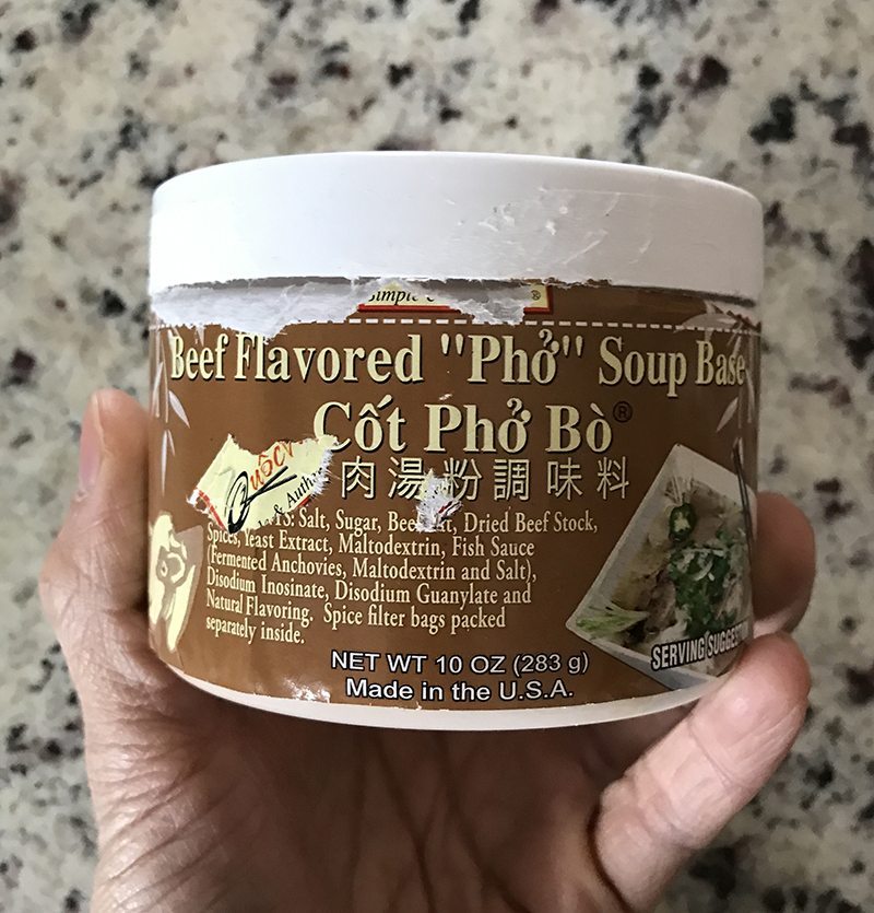 Beef-flavored “Pho” Soup Base (Cot Pho Bo)